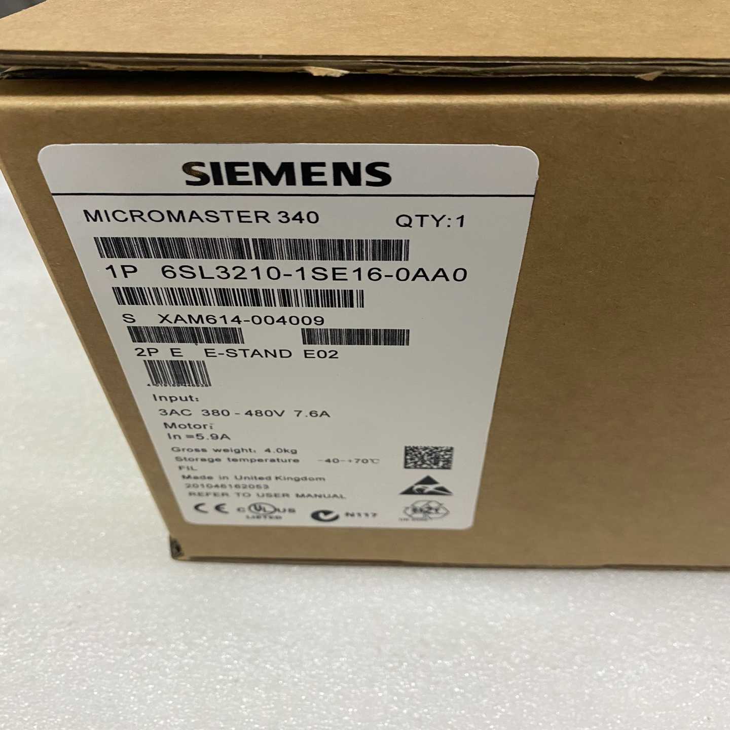 西门子S120变频器6SL3210-1SE16-0AA0--议价商品