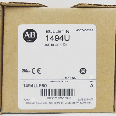 议价AllenBradley 1494UF60 Sicherungsblock Ser.A NeuOvp适用