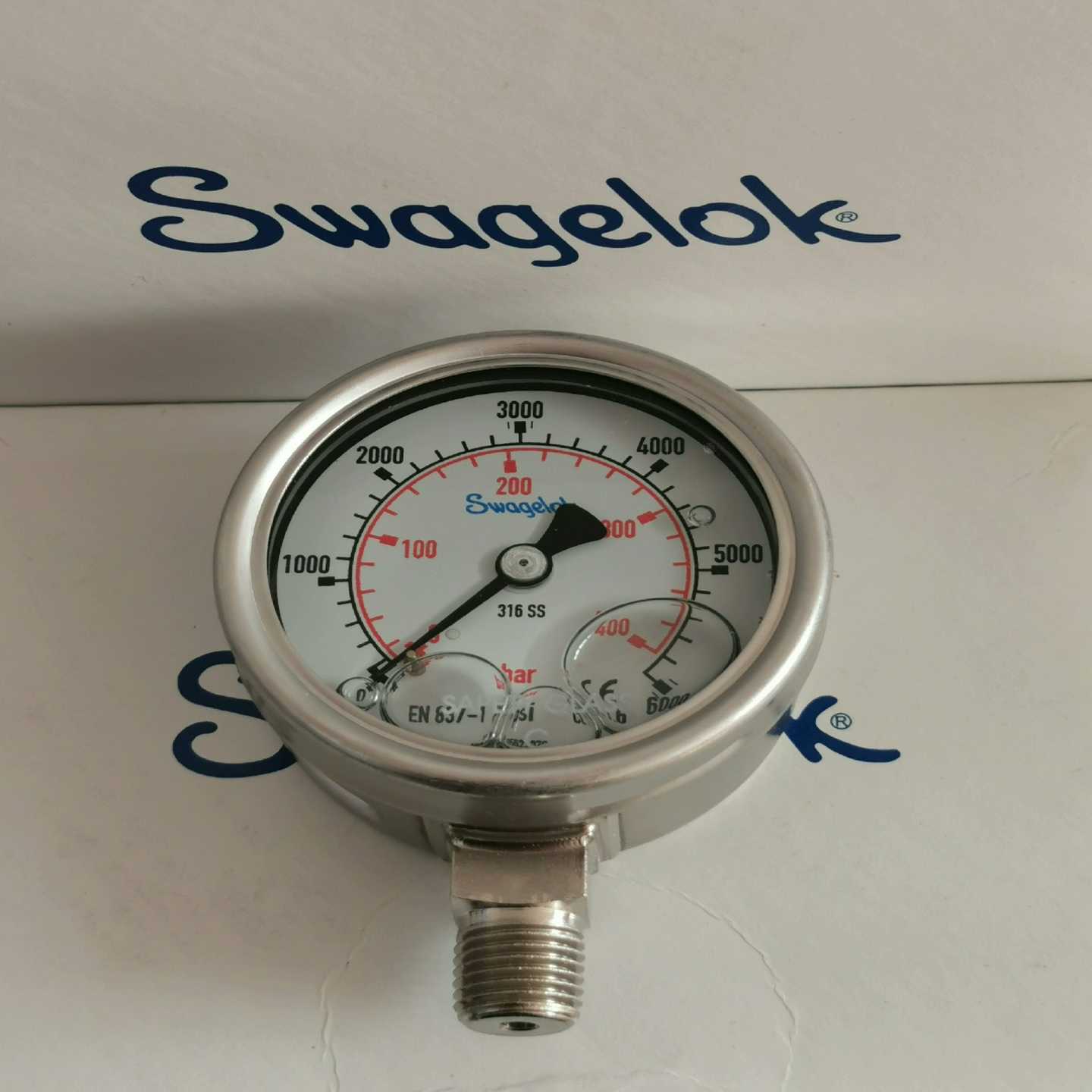 配件世伟洛克 PGI-63B-BG6000-LAO1 径向压力表14inNPT接口 议价