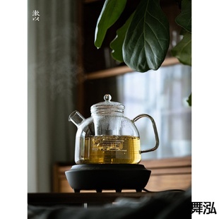 漱以明火煮茶壶耐高温玻璃泡茶烧水壶高硼硅大容量耐热直火壶大号