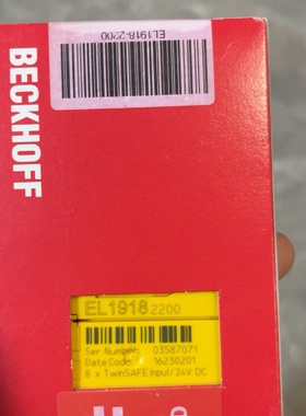 倍福EL19182200全新正品8个TwinSAFE输入-议价