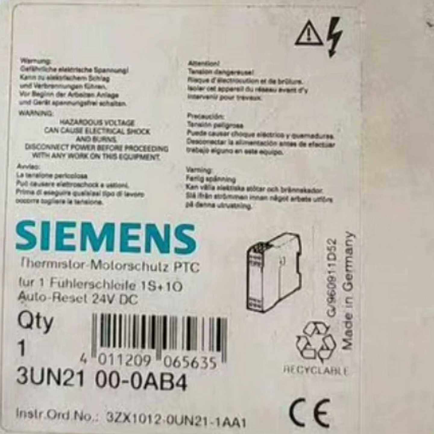 询价~#继电器 3UN2100-0AB4