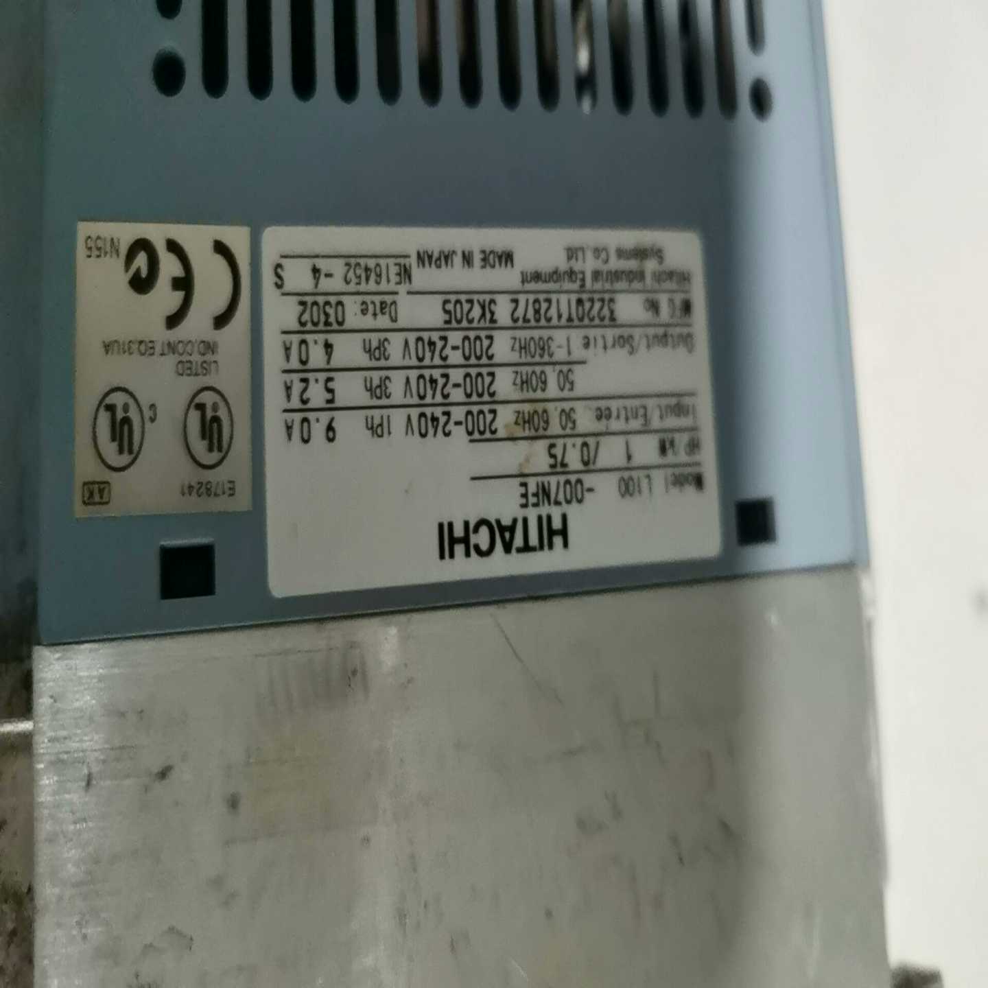 咨询-ITACHI日立L100变频器0.75KW，220V/240