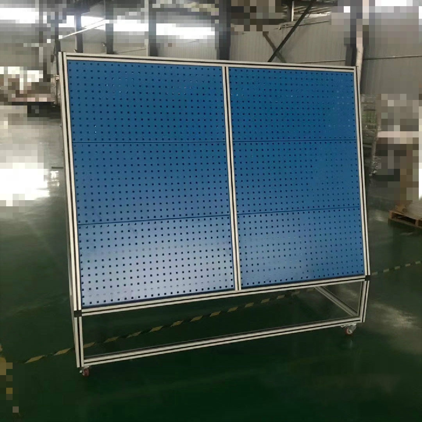 铝型材304045洞洞板扳手工具架工业方孔挂板来图制作