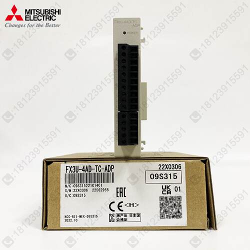 议价三菱FX3温度模块FX3U4ADTCADP4路热电偶适用於FX3U3GA3SA