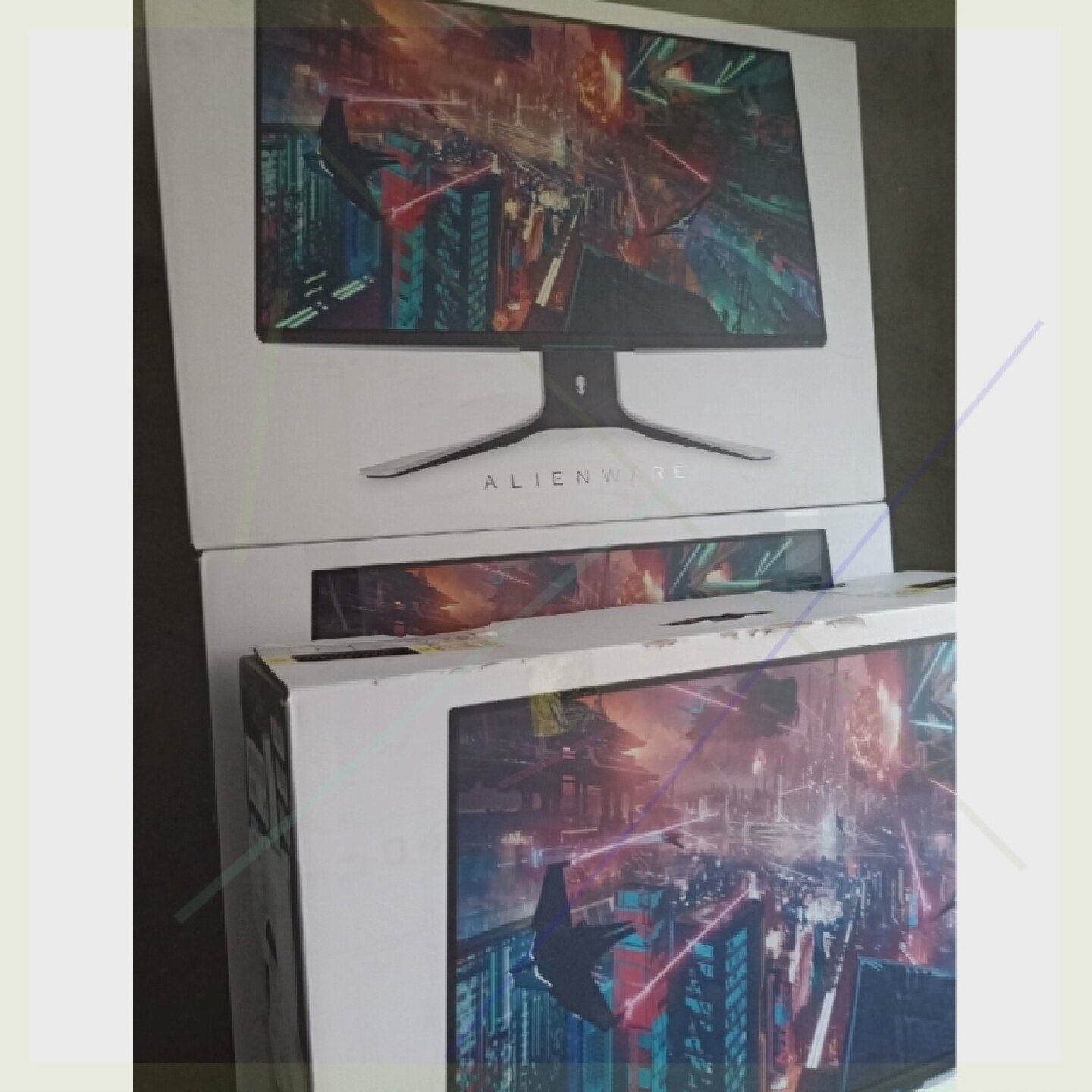 【议价】外星人AW2721D27寸显示器包装箱盒子非常漂亮