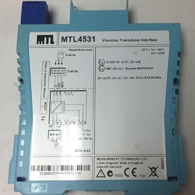 议价MTL4500系列隔离栅伊顿MTL4531底板安装振动监视器隔离器质量