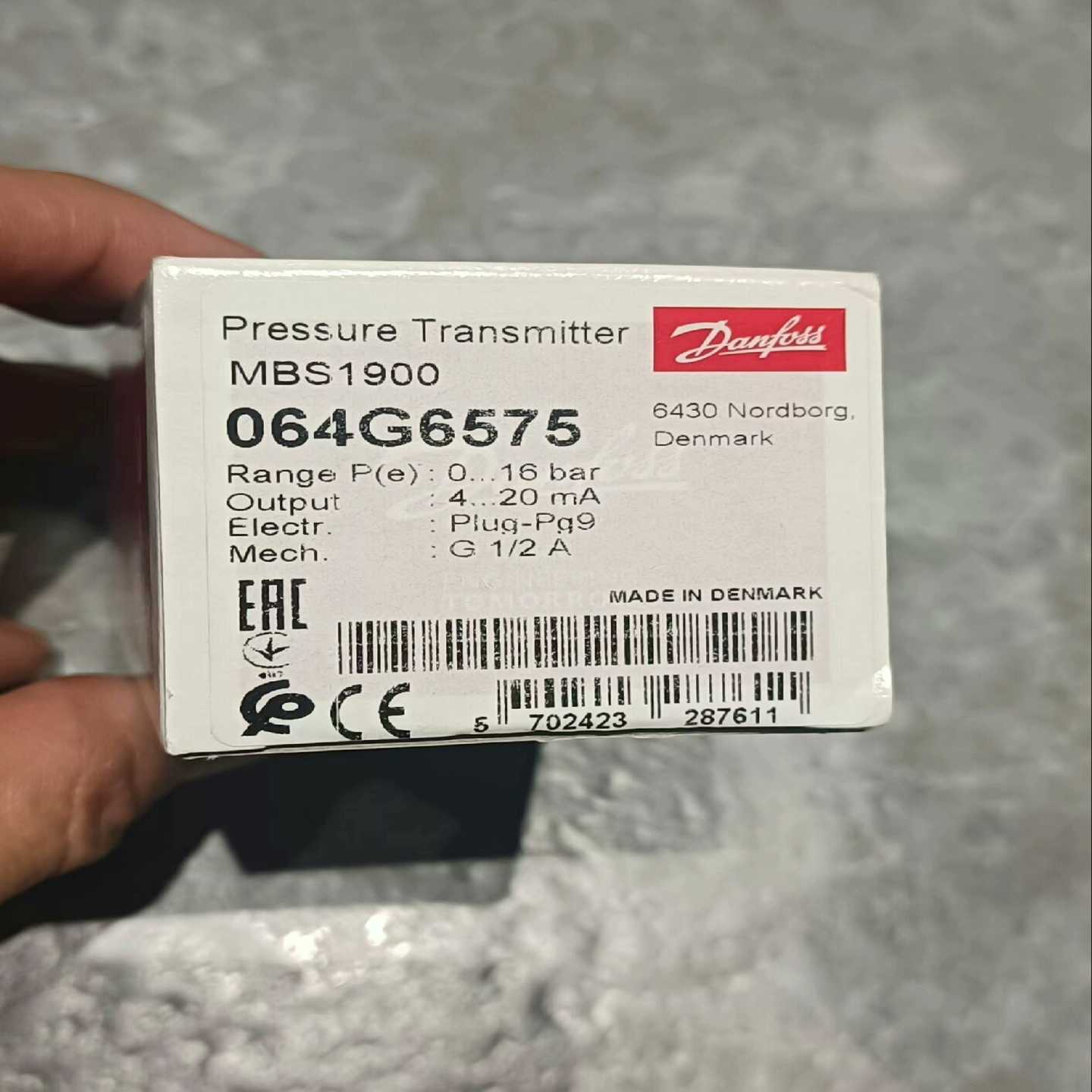 丹佛斯压力传感器，变送器064G6575，MBS190询价