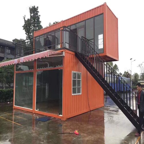 集装箱移动房住人组装简易房工地宿舍临时办公室岩棉彩钢活动板房