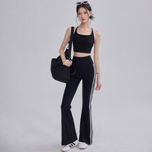 2026新款撞色健身瑜伽服套装女外穿一体式背心普拉提运动两件套春