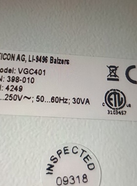 询价-英福康INFICONVGC401真空显示器型号3980