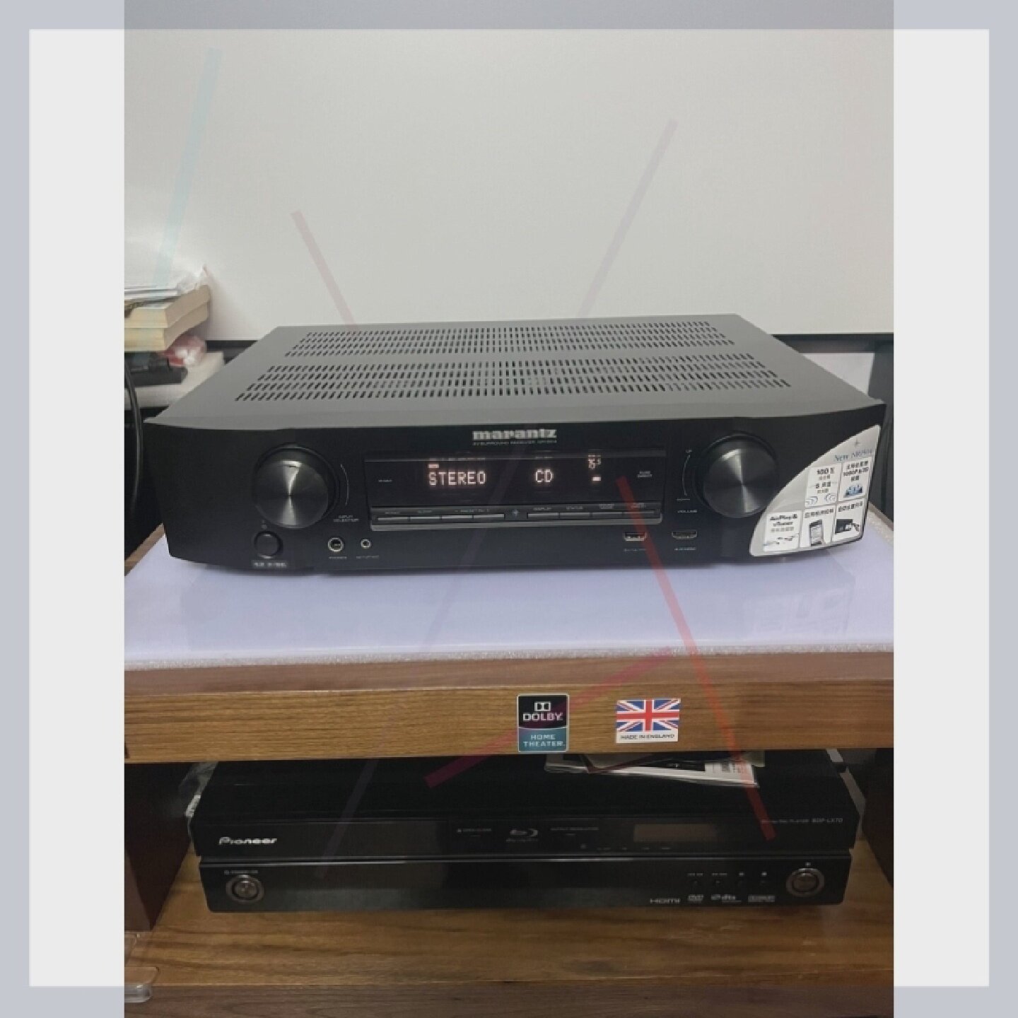 【议价】马兰士NR1504 功放通电无声音便宜物品售不