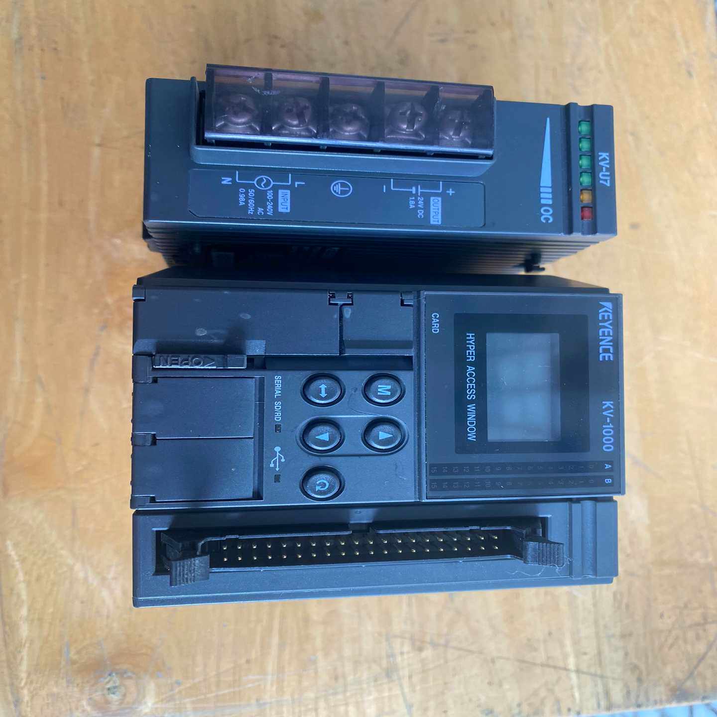 【议价】基恩士PLC模块KV-U7,KV-1000成色很新,功能