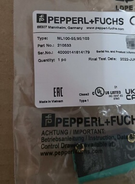 议价倍加福ML100-55/95/103反射板型光电感测器 货号:210533原装