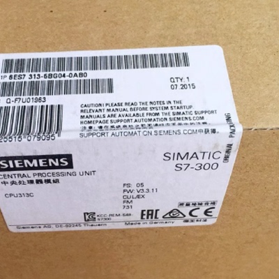 议价6ES7313-6BG04-0AB0西门子S7-300标准型CPU模块6ES73136BG040