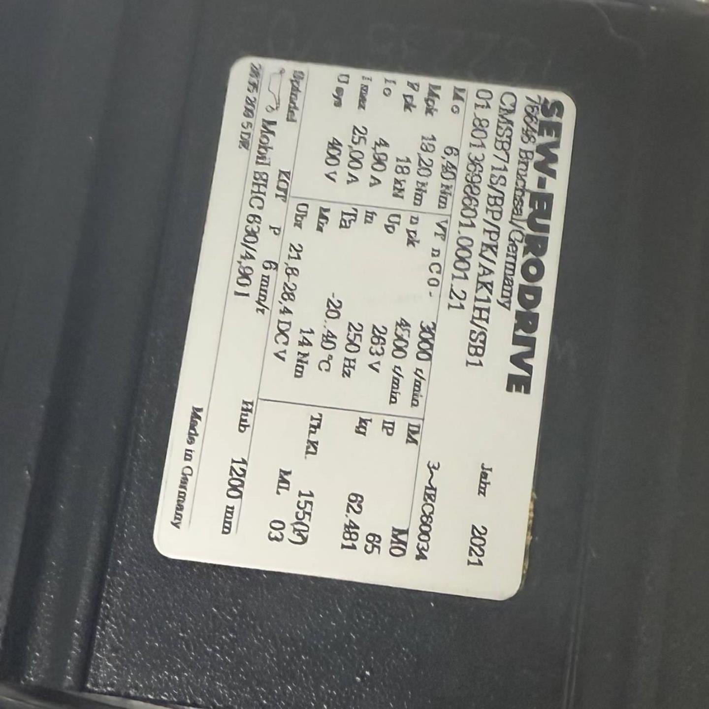 配件SEW伺服电缸CMSB71SBPPKAK1HSB1全新原装提供维修服务议价