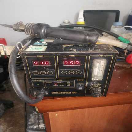 HAKKO白光852热风台 实物如图，功能正常，皮管有破重新~询价