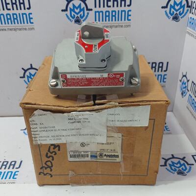 Interruptor Selector Appleton EFKB102 M Interruptor De Botn