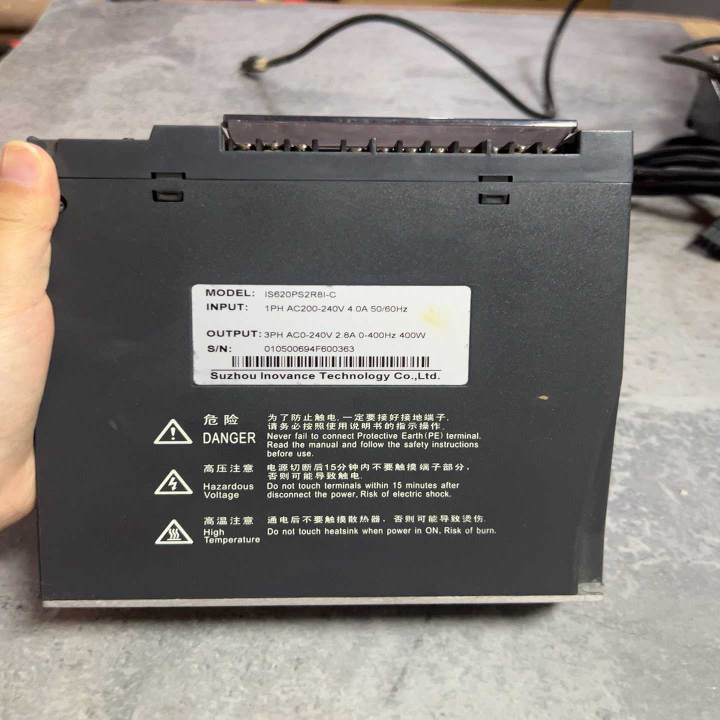 议价IS620PS2R8I-C汇川400W伺服驱动器，原装拆机