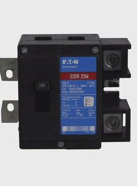 EatonCSR2100CircuitBreaker100A120/240V25kA2-PolePlug