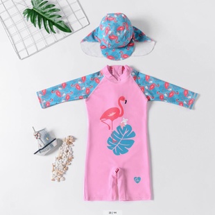 连体泳衣女童泳衣儿童泳衣天鹅泳衣厂家直供 新品