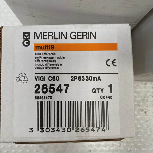 1pc X Merlin Gerin Schneider Multi 9 Vigi c60 26547 2p 63 30