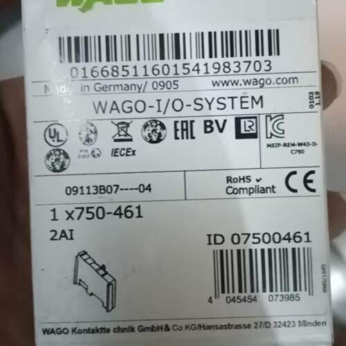 德国WAGO万可模块750461德国原厂生-询