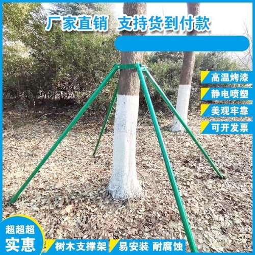树木支撑固定器钢管树支撑架大树支撑杆树木固定支架园林绿化树撑