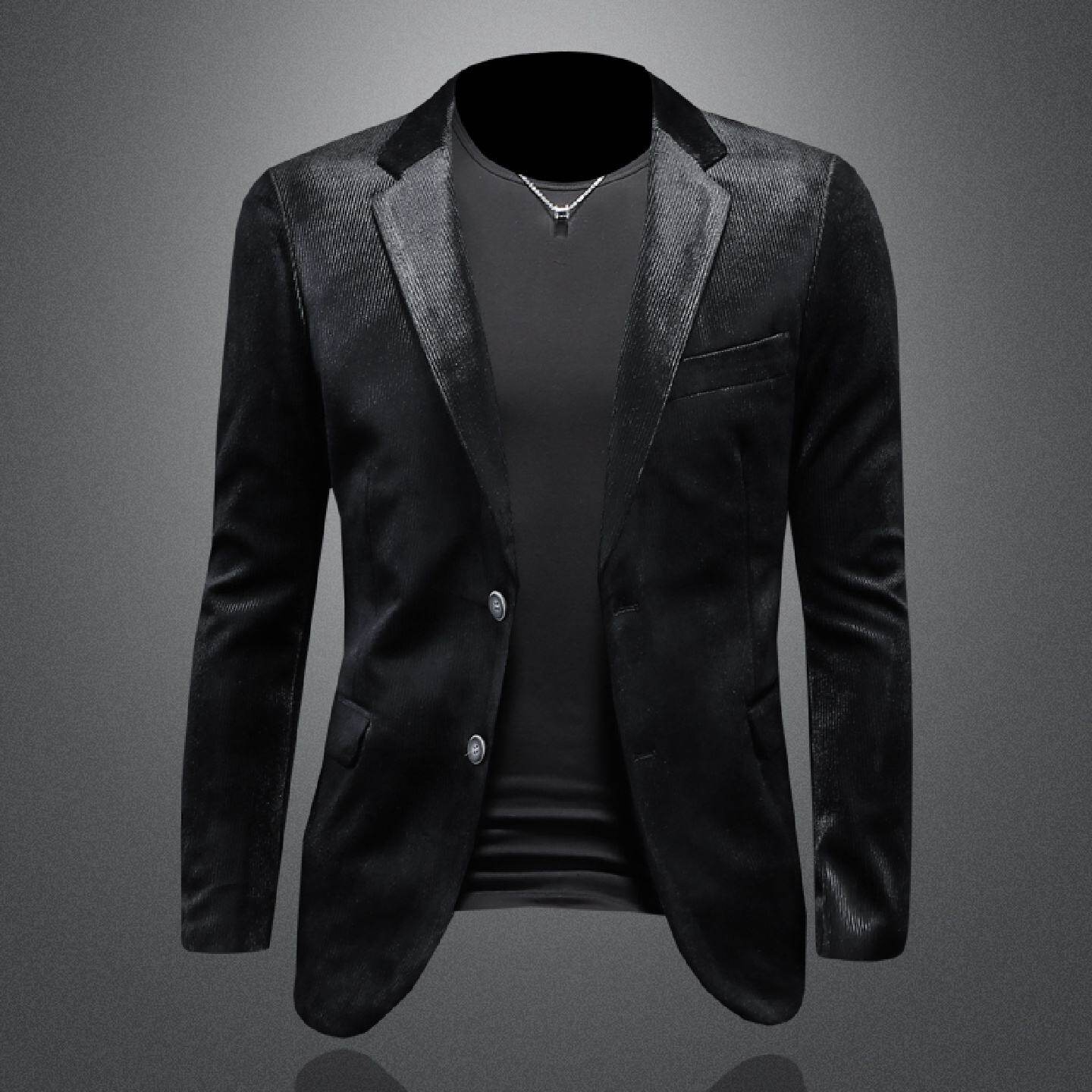 2026春秋季新款休闲小西装男士灯芯绒商务便西青年条绒休闲西服外