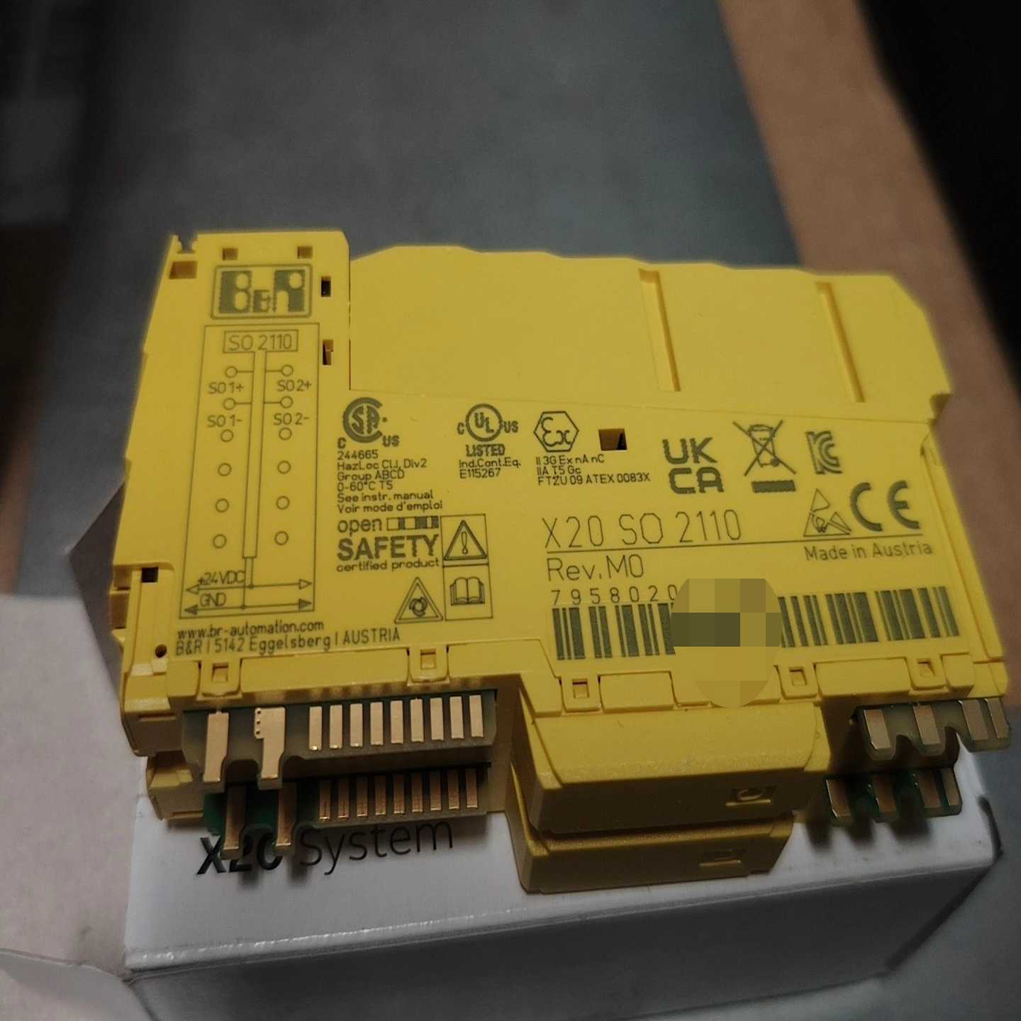 安全输出模块，X20SO2110，现货，随时发货，需要