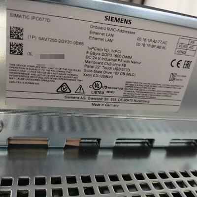 西门子IPC677D工控机型号6AV72602GY31，议价商品