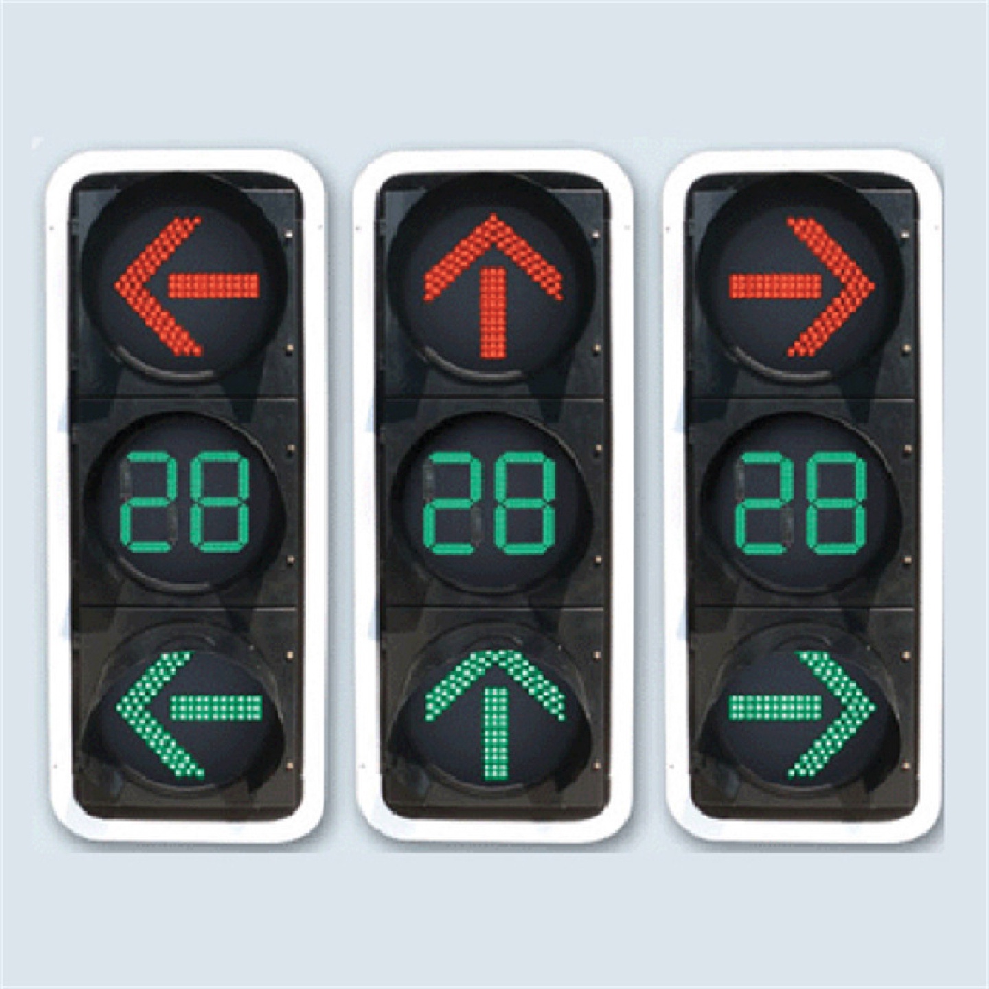 LED交通信号灯交通道路红绿灯交通满盘灯满屏灯人行横道警示灯