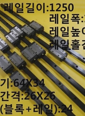 二手THKSHS15LM导轨导轨长度1250毫米2块1件