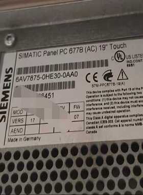 6AV7875-030-0AA0成色漂亮功能完好议价出，--议价商品