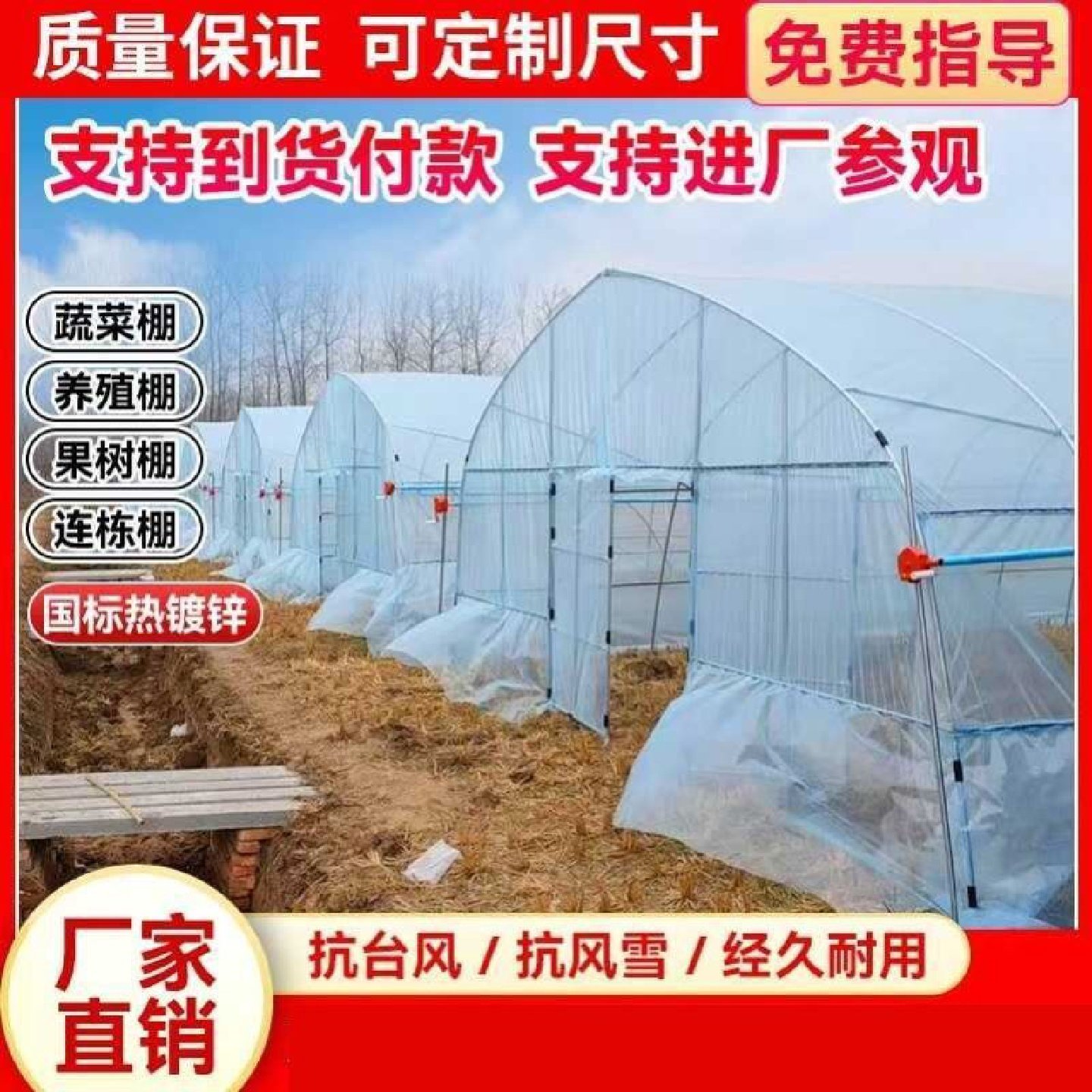 温室大棚骨架蔬菜养殖大棚钢管骨架全套猪牛棚羊圈养鸡场搭建设备,农机/农具/农膜,温室大棚支架,淘宝优惠券,粉丝福利购,淘宝优惠卷