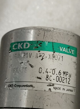 CKD隔膜阀MAGD-22V-AT2-X0069数量3个，M--议价商品