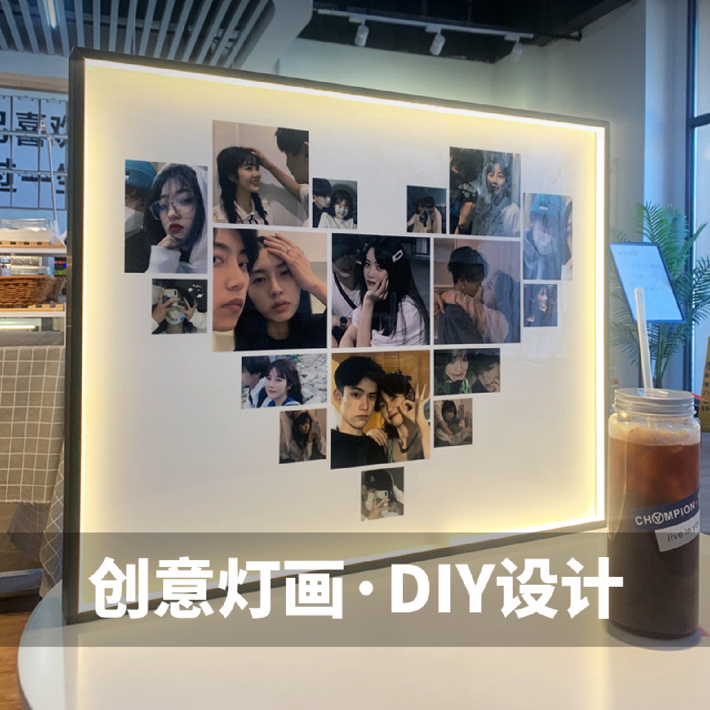 照片打印加相框diy挂墙洗照片摆台婚纱照情侣纪念912宫格礼物