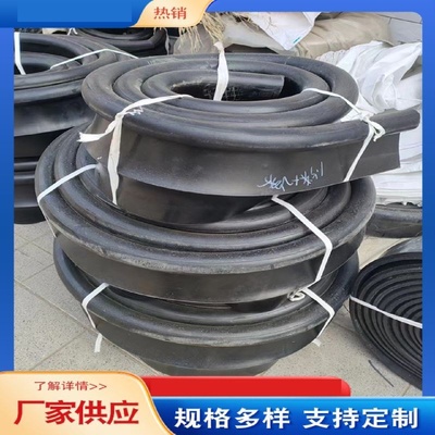 闸门P型橡胶止水带双P止水条圆球头V33540V4455060橡皮条钢铁水利