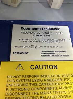 溢价-Rosemount9240005805冗余开关箱议价