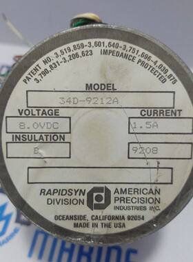 Rapidsyn 34D9212A Divisin American Precision Voltaje 8.0VDC