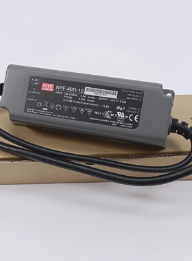 寻XMean Well NPF40D12 12V DC At 3.34A 3 In 1 Dimming Functio