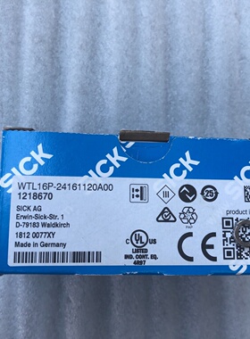 【询价】背景抑制西克漫反射光电传感器 WTB26P-241611