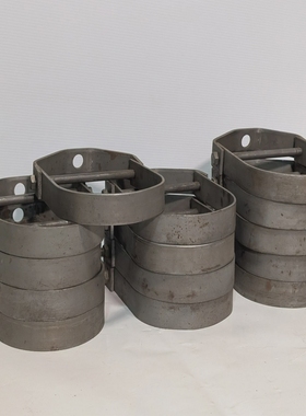 批量14件可调节Clevis挂架钢管衣架7英寸带6英寸管子