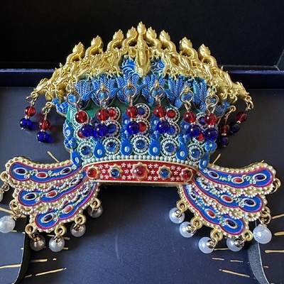 国潮国家博物馆凤冠金属AR冰箱贴中国风创意装饰品送朋友文创礼物