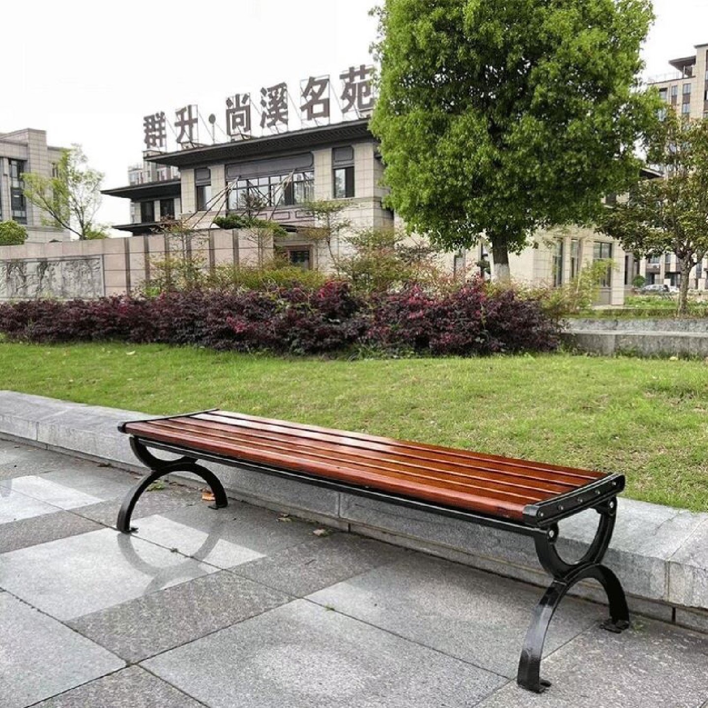 公园椅户外长椅靠背座椅休闲防腐铸铝ps塑木长条凳室外庭院坐椅子,农用物资,树干涂白剂/涂白粉,淘宝优惠券,粉丝福利购,淘宝优惠卷