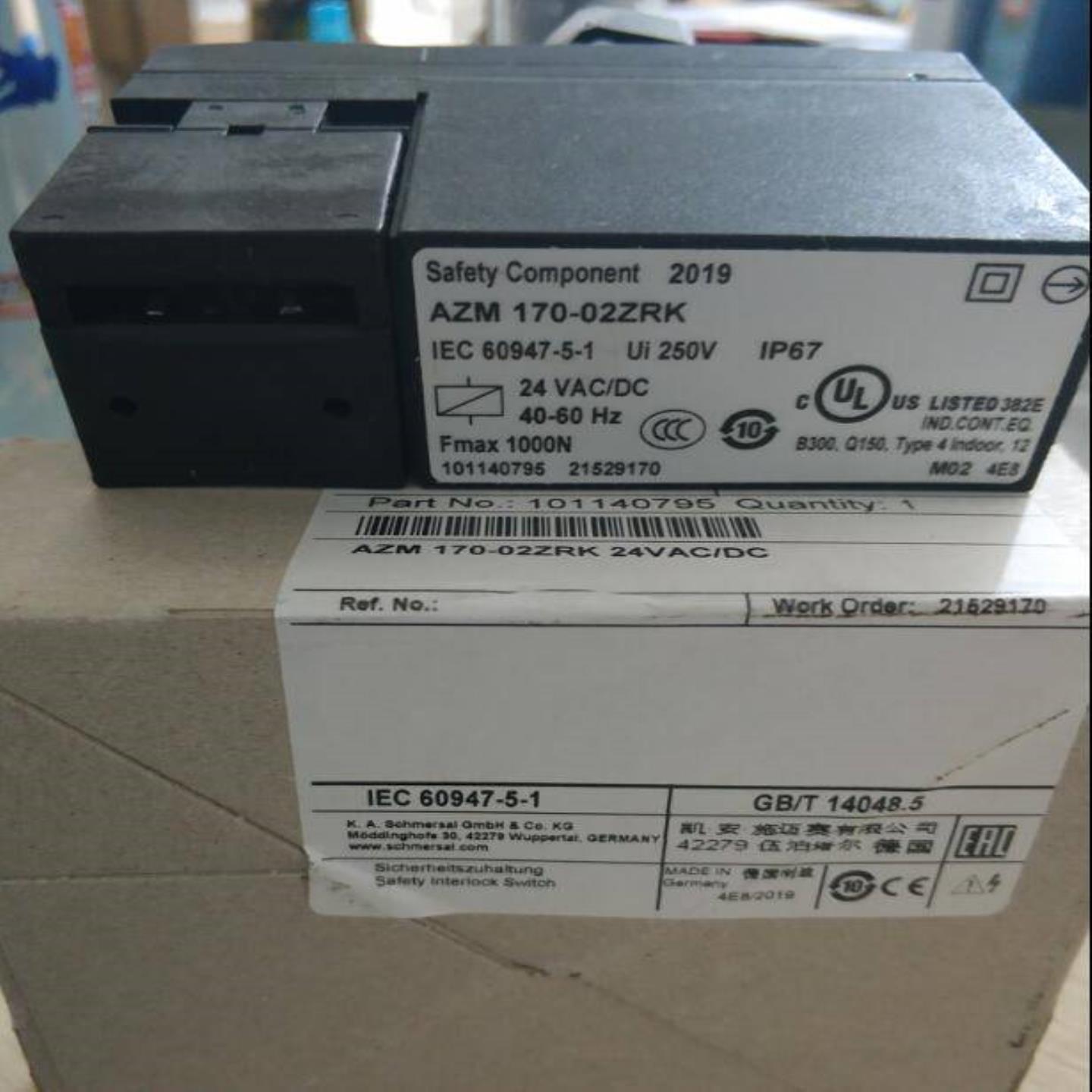 AZM170-02ZRK24VAC/DC施迈赛安全开关原装现货，假一赔十