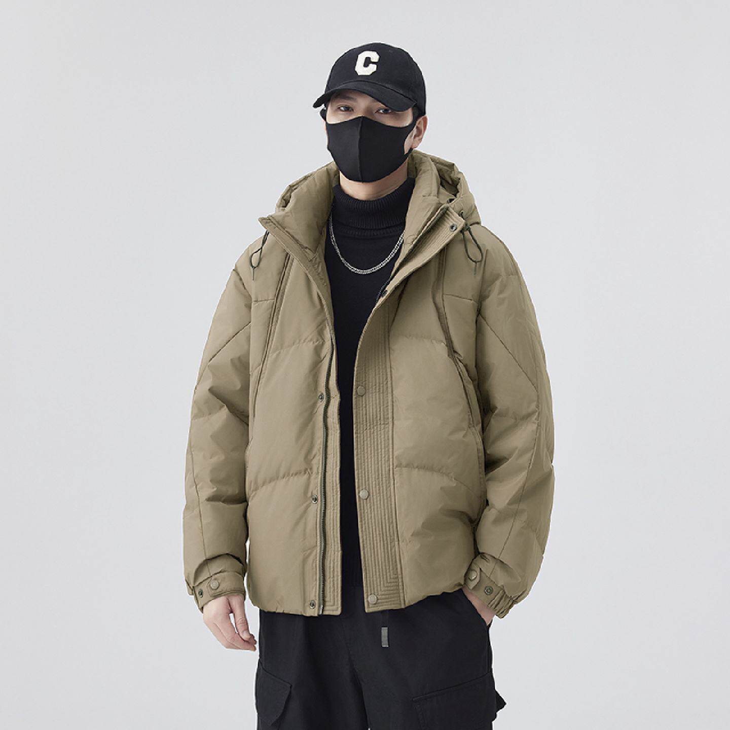 2026欧洲站羽绒服男士冬季新款高端加厚保暖外套男款连帽短款上衣