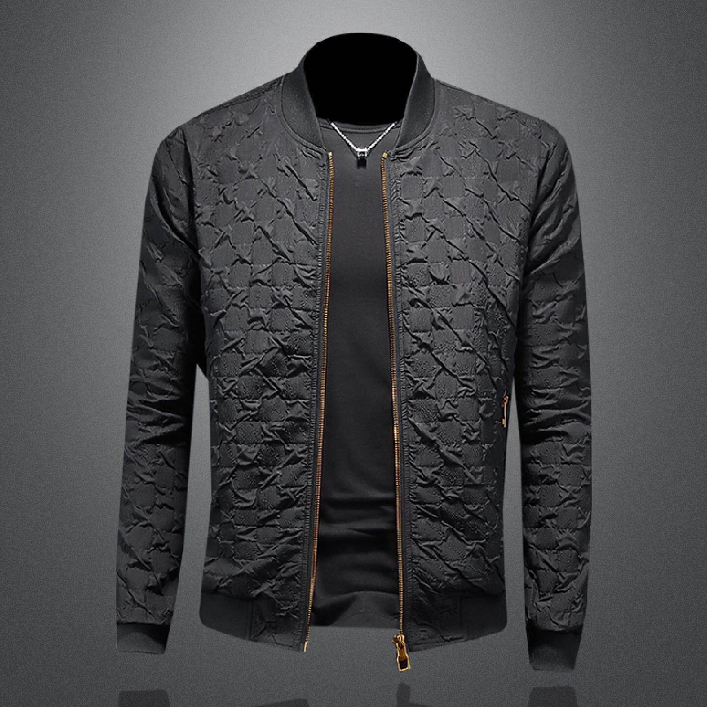 2026欧洲站立领夹克男装春秋季新款韩版修身上衣潮流大码休闲外套