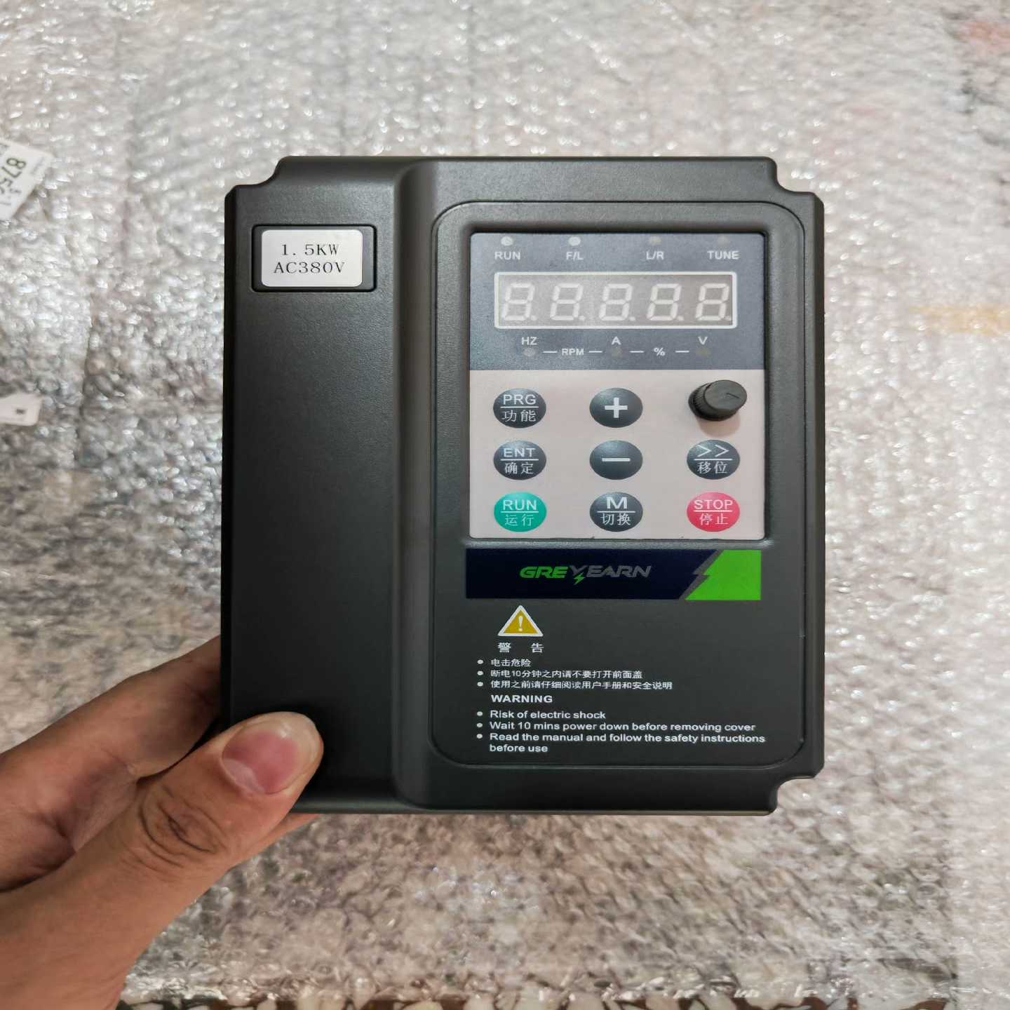 绿源变频器 GRE-TK100-1D5G-4 无包装一台,议价