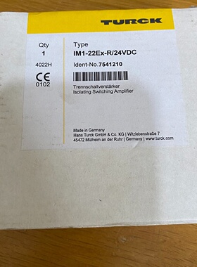 议价图尔克7541210安全栅，型号IM1-22Ex-R/24V
